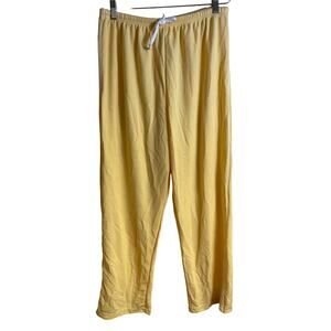 Vintage Pro Spirit Pants Womens Large Yellow & White Stripe Training Track Pants